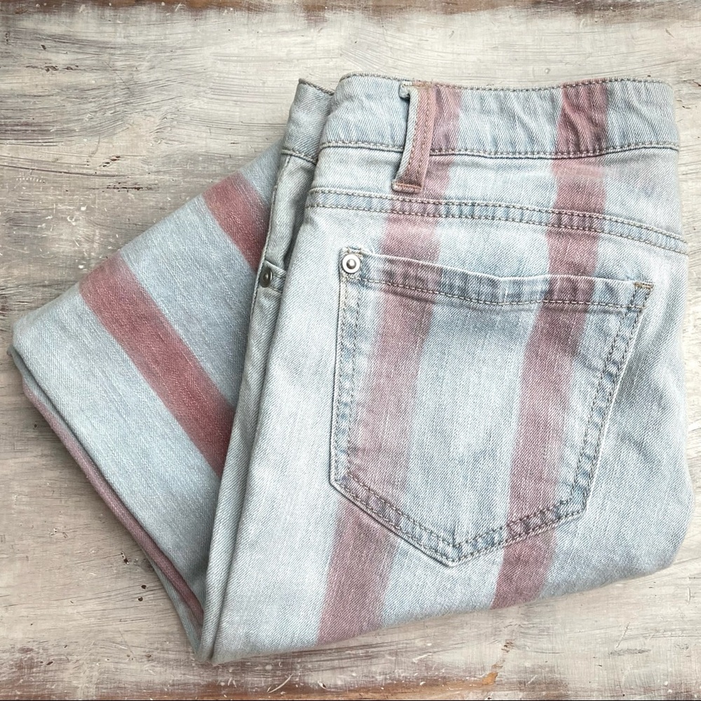 Authentic Icon AI Striped Skinny Jeans 28”